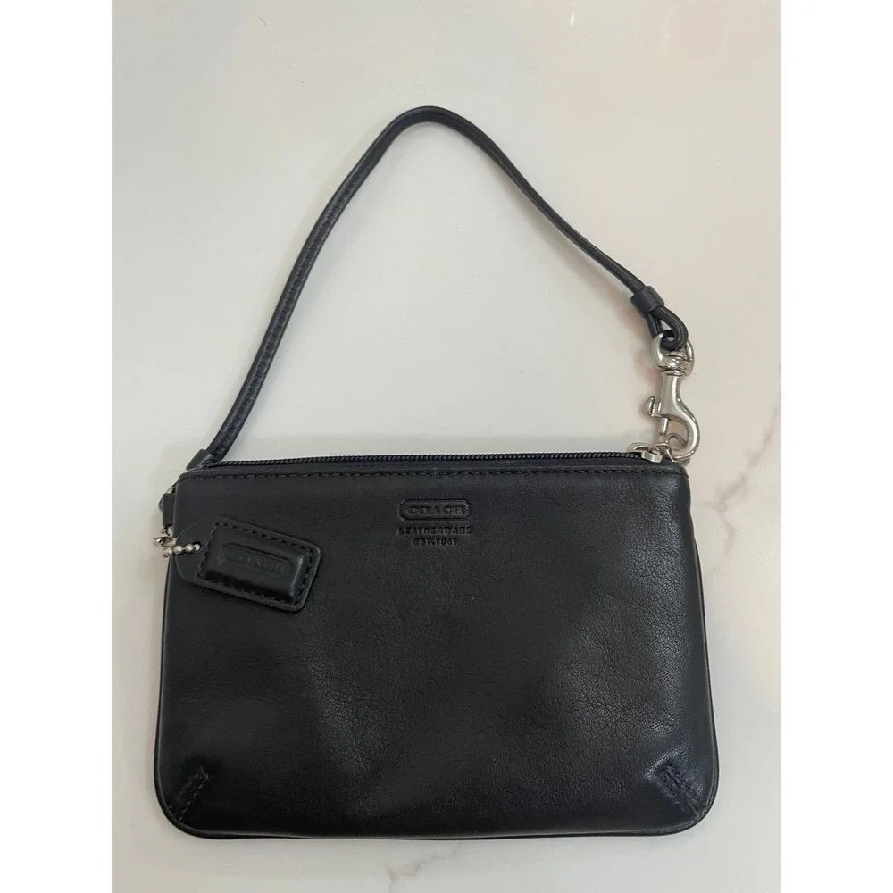 Coach leather wristlet